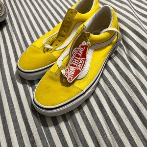 Vans Bold Yellow Canvas Shoes